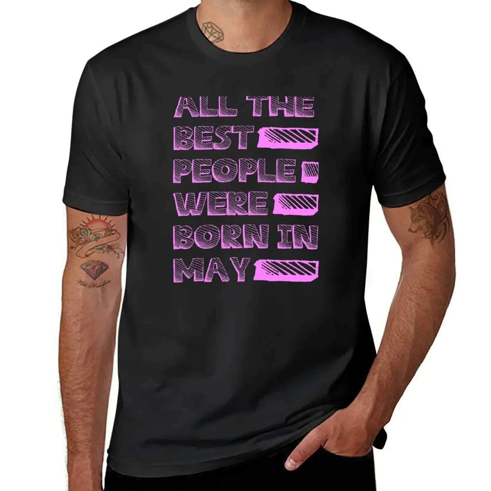 

All the best people were born in may - funny birthday gift T-Shirt sports fans heavyweights mens clothes