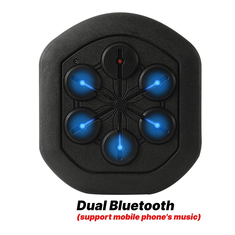 Music Boxing Toys Boxing Training Pad Music Boxing Machine Smart Fun Wall Boxing Training Pad Rechargeable Bluetooth Electronic Wall Target Home Fitness Equipment