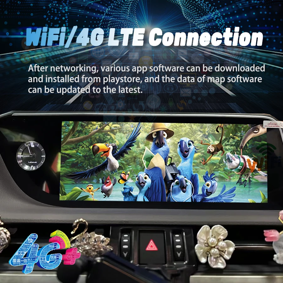 10,25 "Android 14 Radio inalámbrica para coche CarPlay para Lexus UX UX200 UX250h Multimedia WiFi 4G navegación GPS pantalla estéreo 2