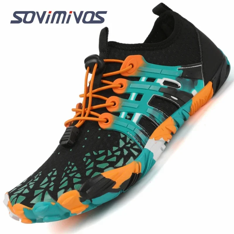 Men's Cross-Trainer Barefoot & Minimalist Shoe Zero Drop Sole Wide Toe Box Women Upstream Swimming Shoes Beach Slippers