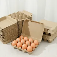 Egg Cartons Paper Pulp Empty Egg Cartons 3x4 Style Reusable Cardboard Egg Cartons Multipurpose Egg Carton Trays for Kitchen 2