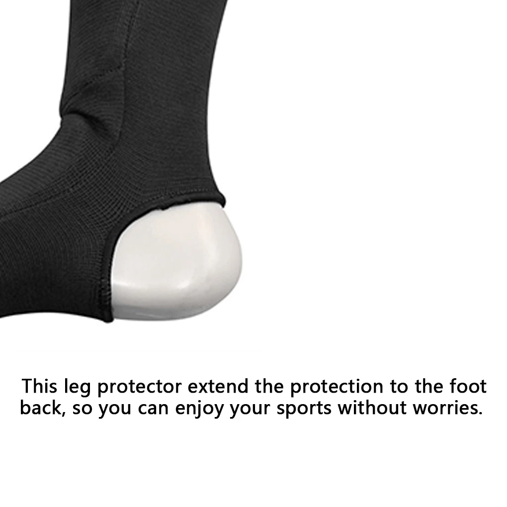Shin Guard Pads 1Pair Universal Knitted Shin Guard Adults Boxing Practise Leg Brace Portable Ankles Protector Sports Gear kickboxing shin guards kickboxing leg guards
