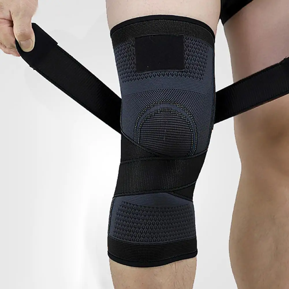 

1Pc Sports Fitness Knee Pads Support Bandage Braces Soft Fabric Knee Protection Pressure Belt Protective Sport Gear Leg Knee Pad