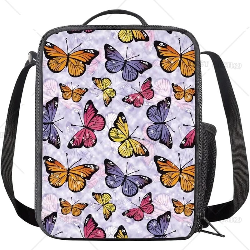 All Over Print Lunchbox - Lilac Butterfly main image 1