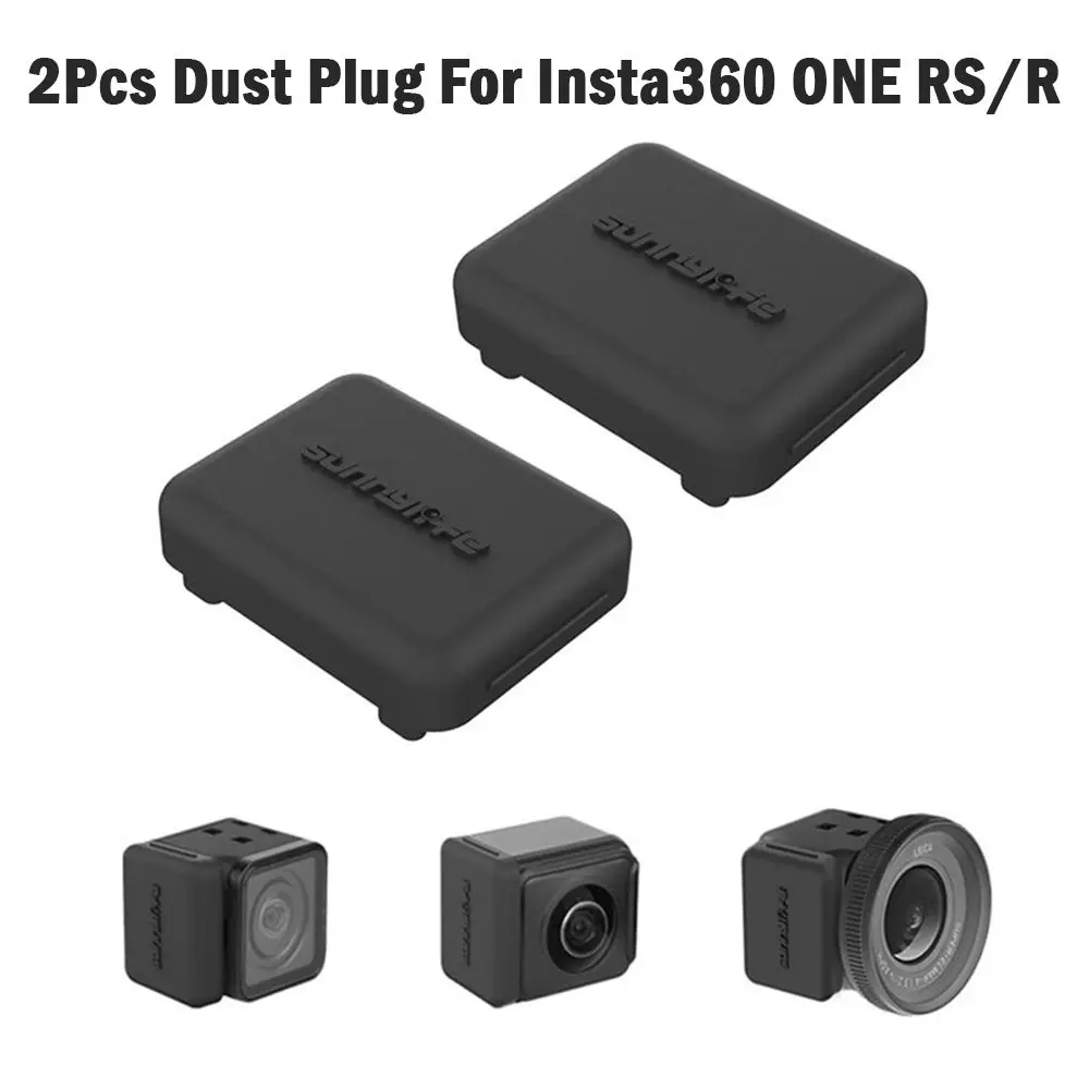 Custodia In Silicone Con Tappo Antipolvere Da 2 Pezzi Per Insta360 One Rs R Lens Custodia Protettiva Durevole Portatile Per Insta360 One Rs R Accessor