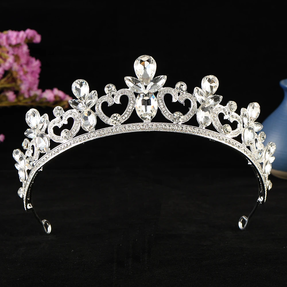 Luxury Women Tiara Excellent Bridal Gem Crystal Wedding Crown Colorful Queen Tiara For Party Jewelry Hair Accessories