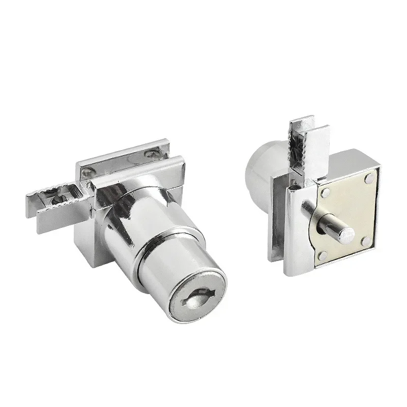 1Pc In Lega Di Zinco H Scivolo Scivolo Serratura Con Chiave Per Gioielli Vino Vetrina Armadio Di Vetro Della Porta Push Ferramenta Per Mobili