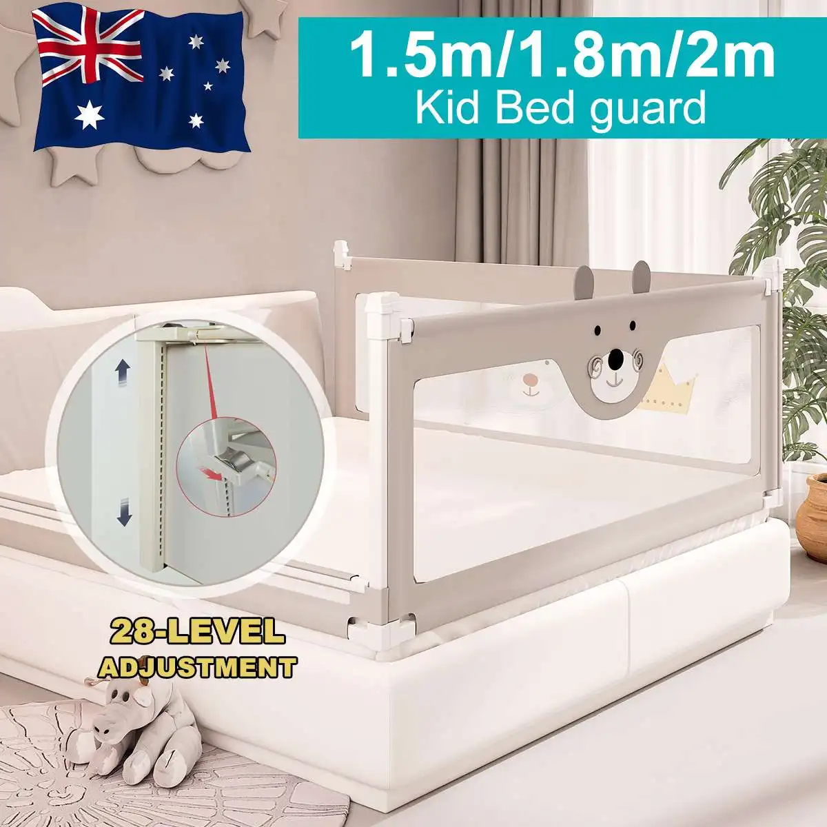 Baby Playpen Barrier Safty Playpen Baby Bed Guard Fence Cute Barrier Beds Crib Rails Baby Bed