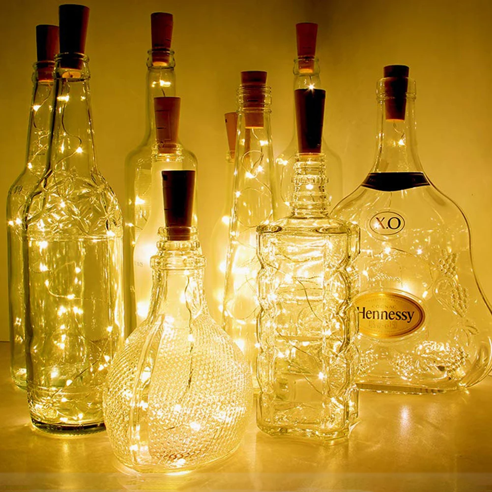 Wine Bottle Lights with Cork 5 Dimmable Modes with Timer 20 LED Bottle Cork Lights Battery Operated DIY LED Fairy String Light led string lights decorative lights string lights led fairy lights wine bottle lights