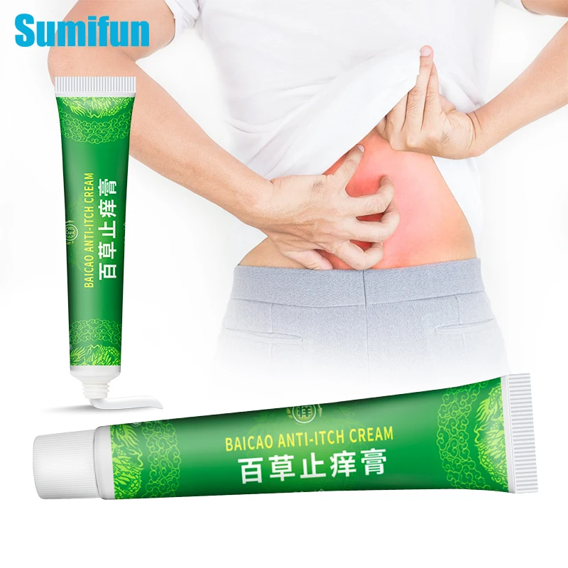 

20g Herbal Skin Itching Cream Eczema Dermatitis Psoriasis Relief Anti-Itch Mosquito Bite Antibacterial Ointment Chinese Medicine