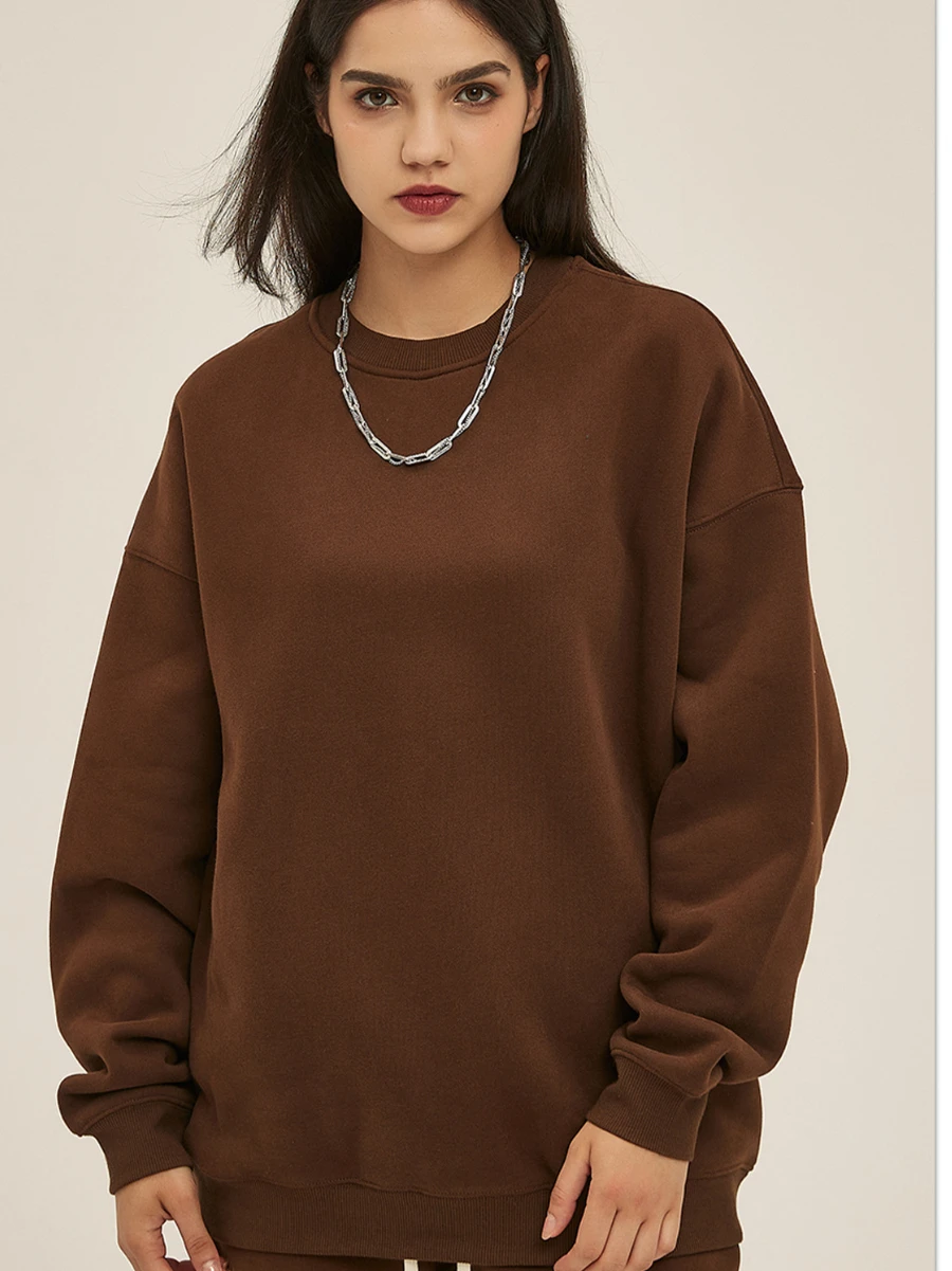 Bornladies Thickened Oversize Hoodies Trendy Brand Pants Suits Women Warm Fashion Pullovers Sports Jacket Couples Hoodie Sets