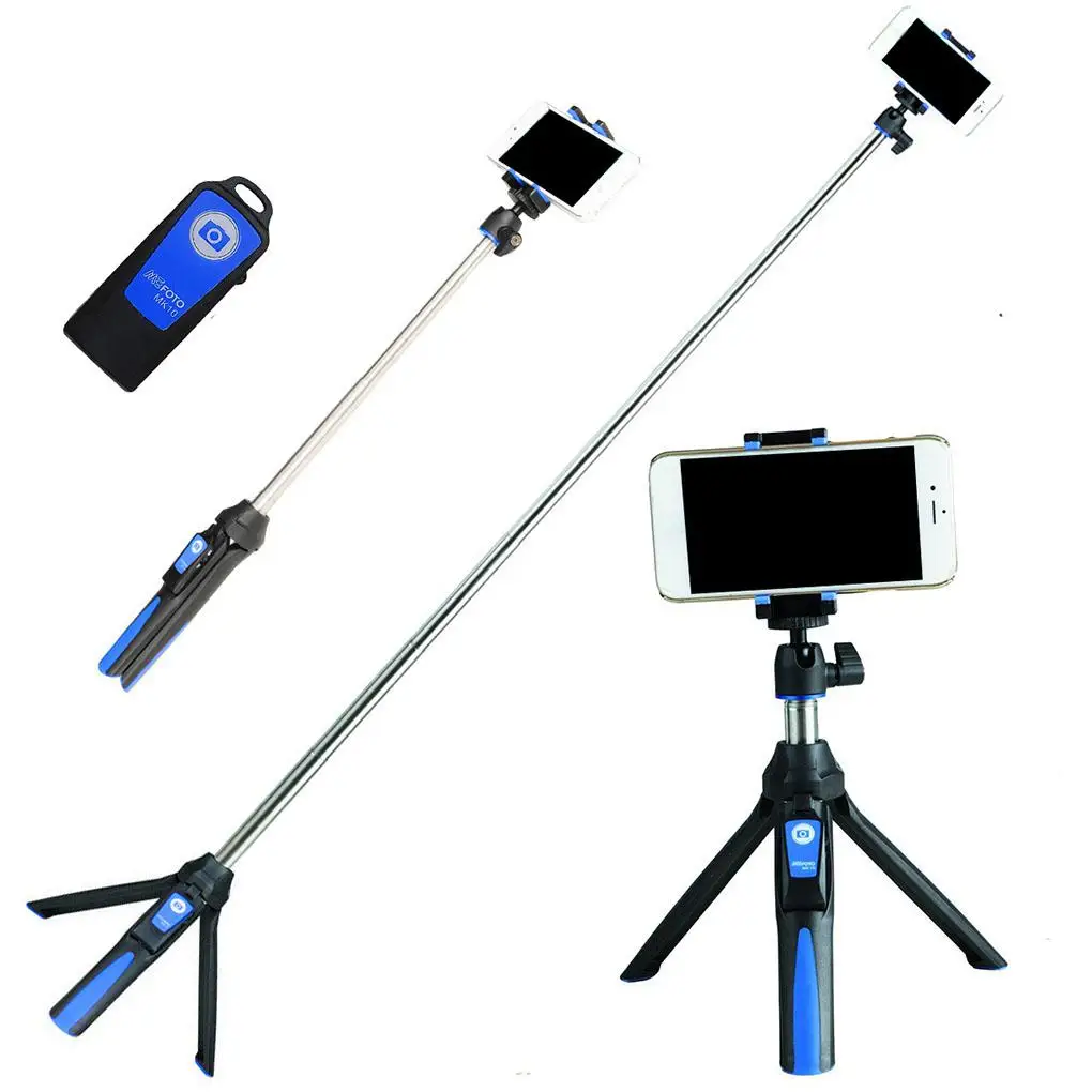 Benro MK10 Selfie Stick Tripod Bluetooth 3 0 Stainless Steel Adjustable Selfie Monopod for IOS Android