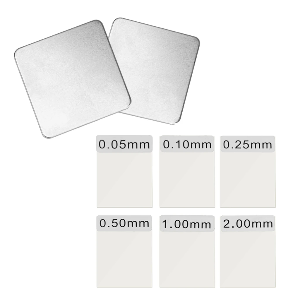 Coating Calibration Plates Set 6pcs Aluminum Iron Calibration Films Practical Tools for Coating Thickness Gauge GM200 paint coating meter,paint thickness gauge,thickness gauge,wet film thickness gauge