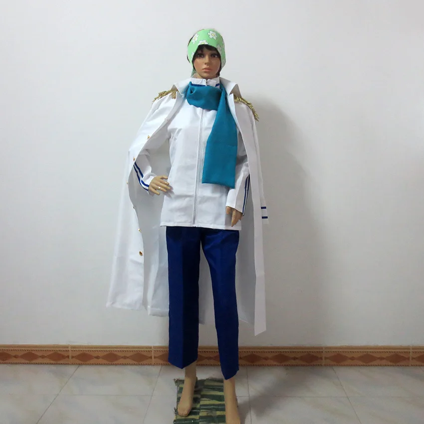 One Piece Coby Koby Navy Uniform Cosplay Uniform Costume Halloween Natale Su Misura Di Qualsiasi Dimensione