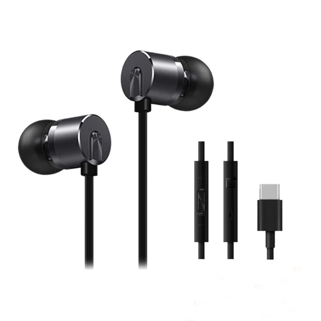 Oneplus Bullets Earphones Black | Oneplus Type C Headphones Bullet 2t - Aliexpress