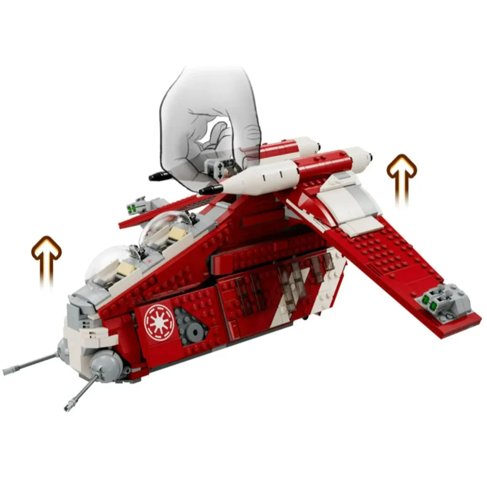 Staredamp Republic Gunship & Wars Building Blocks MOC Bricks Toys For Children Compatible Model Christmas Gifts building block toys building toy set