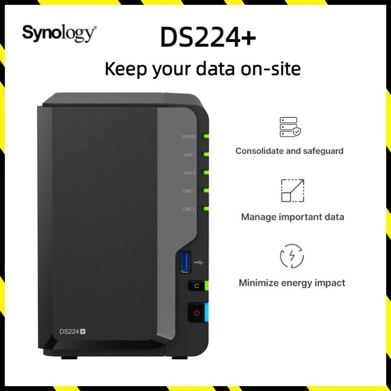 Synology DS223j 2-Bay NAS Network Storage Diskless Enclosure for Cloud  Storage Home NAS PK Synology DS220+ DS224+ - AliExpress