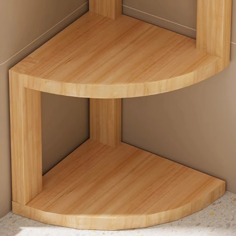 Supporti portaoggetti angolari Organizzatore in legno Scaffale Decorazione per ufficio Scaffali Organizzatori da scrivania Espositore Forniture estetiche per la casa - immagine 5