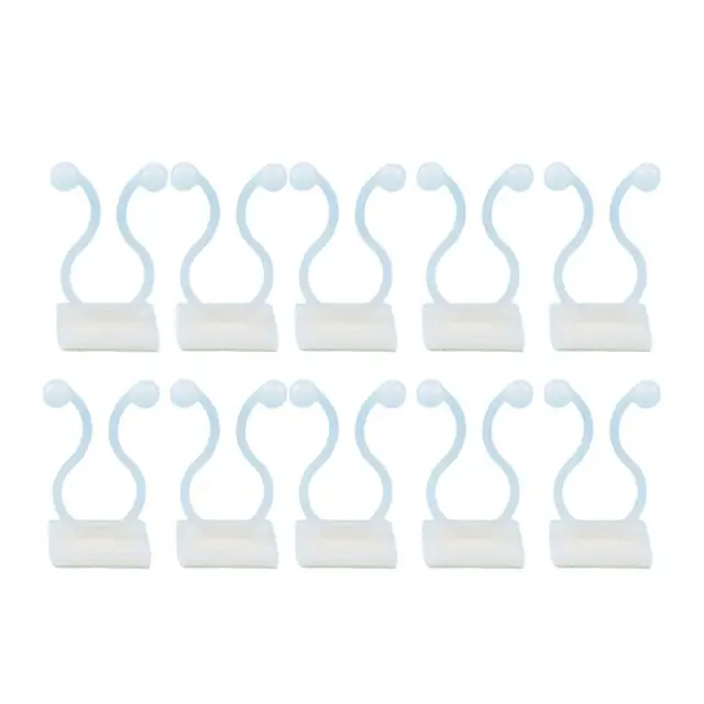 10Db/Beállított Kiváló Minőségű Növénymászó Tartó Nagy Stabilitás Állítható 2 Színű Szőlőmászás Fali Klip Rögzítőszervező