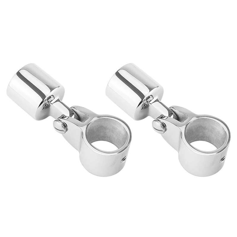 

2Pcs Stainless Steel 316 Deck Hinge Slide Cap Pipe Eye End Cap Tube Hardware Boat Accessories