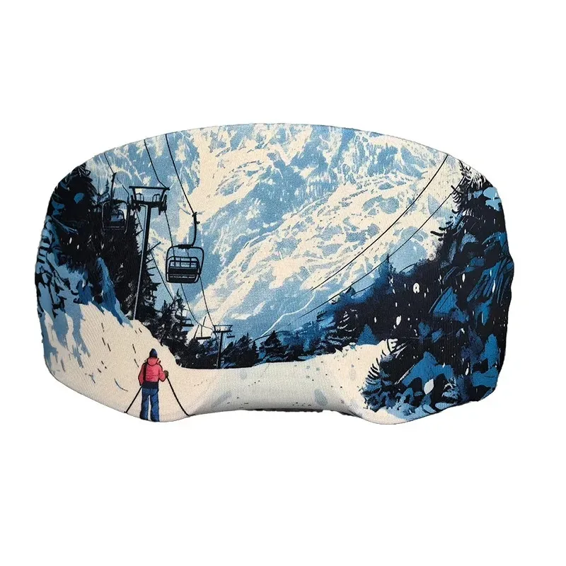 Ski Single and Double Board Snow Mirror Protective Cover, Portable Storage, Scratch Resistant Mirror Cloth Cover, Convenient