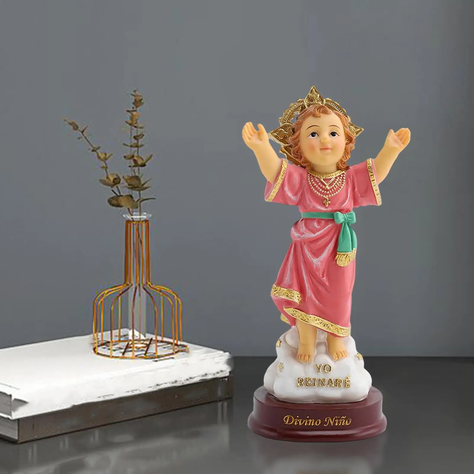 Ni&ntilde;O Estatua Jesus Divine Child Figurine Interior Desktop Decoration