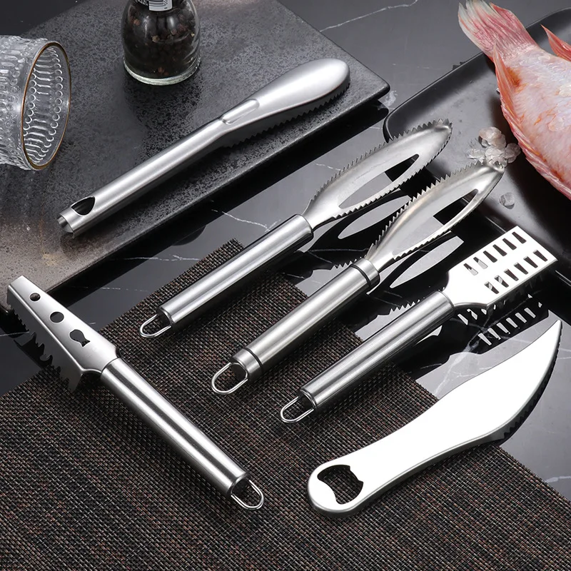 FishScalesScrapingKitchenFishCleaningKnifeCutterStainless