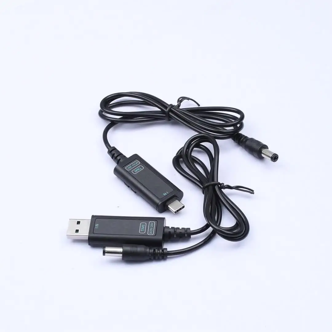Adjustable USB Voltage Booster Cable With LCD Display - Step Up Converter For Low-Power Devices (Under 10W) - View #2