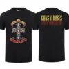 Women Hot Sale Summer Men Cotton Appetite for Destruction By Guns N' Roses Black T Shirt Cool Tee Hip Hop Streetwear T-shirt 2