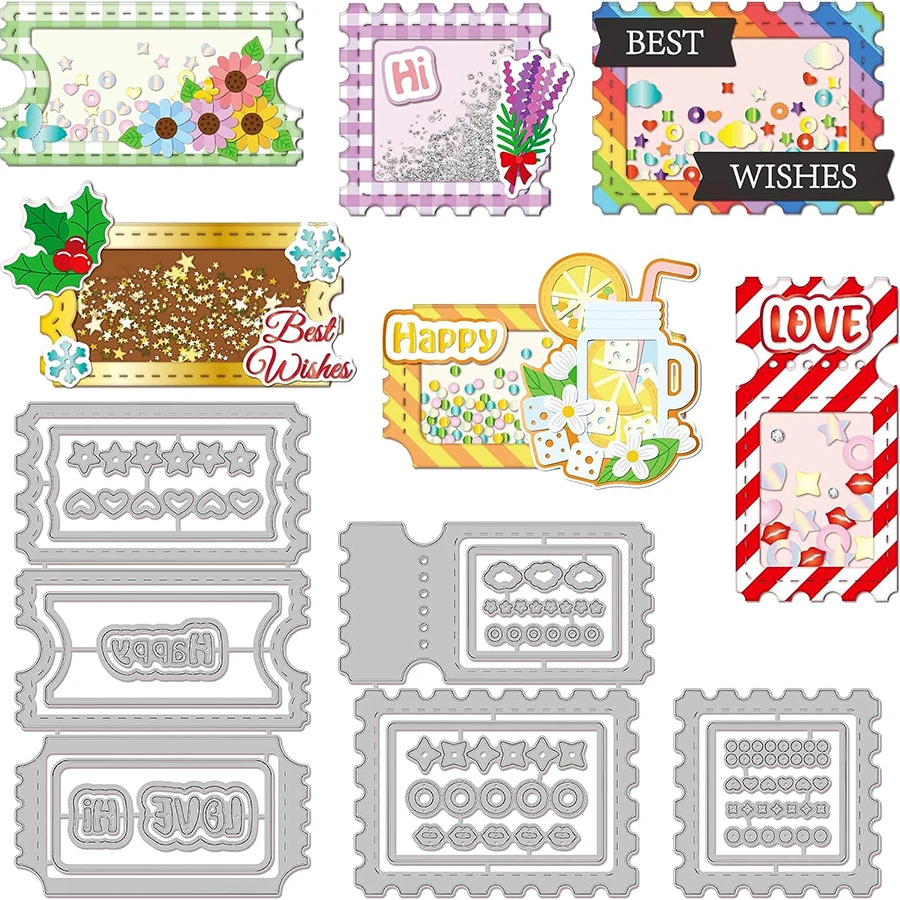 

Lucky Goddess Metal Cutting Dies Gear shaped label Diy Scrapbooking Photo Album Decorative Embossing Paper Card Crafts