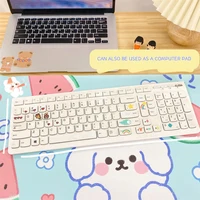 1pc Kawaii Mouse Pad Large Cherry Bunny Non slip Desktop Table Mat Student Desk Mat Cute