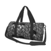 Goth Skull With Weird Flower Sports Bags Cool Training Gym Bag Large Retro Handbags Couple Design Waterproof Fitness Bag 1