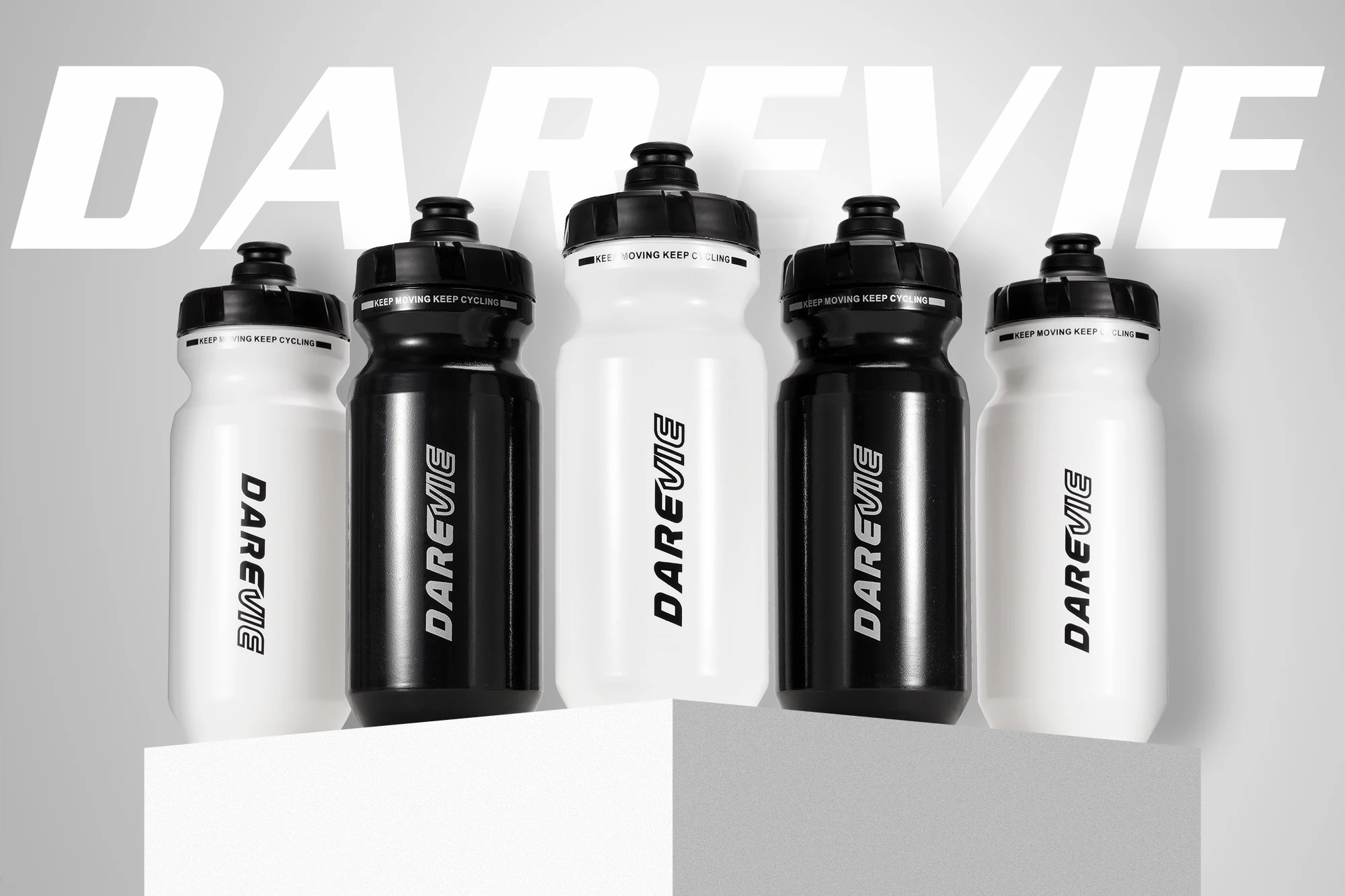 Cycling Water Bottle 600ml BPA Free PP5 Food Grade PP Material Squeezing Quick Drink One Hand Quick Take Anti-slip