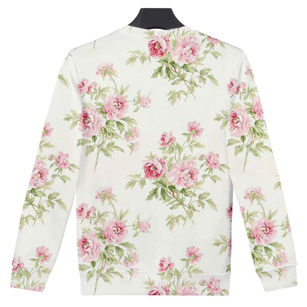 Beautiful rose / peony flower 3D All Over Printed Sweatshirt Men/Women  Harajuku floral Long sleeve sweatshirt Casual Pullover