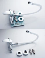 Becola Hot & Cold Wall Faucets ก๊อกน้ําอ่างล้างจานก๊อกน้ําสองหลุม Universal หมุนทองแดงก๊อกน้ําอ่างล้างหน้าอ่างล้างหน้าก๊อกน้ํา 6