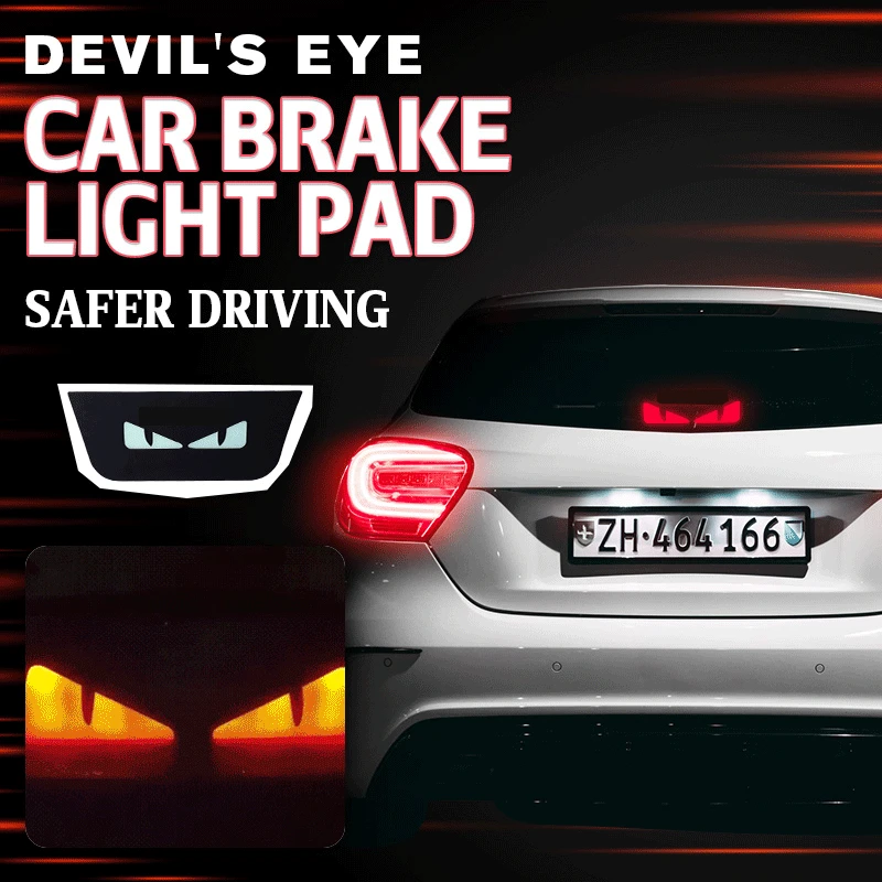 Devil's Eye Car Brake Light Pad &reg; Auto Car Sticker Stripe Marks Headlight Decal Accessories