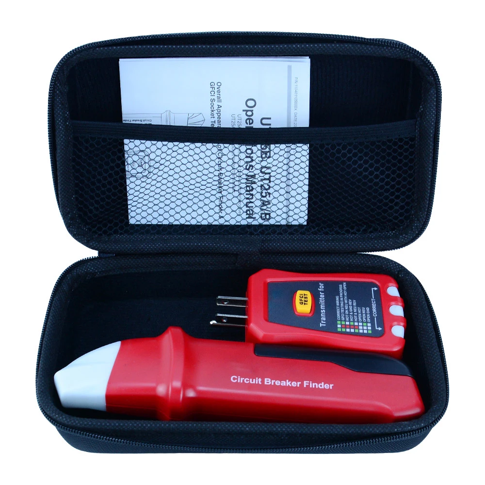 Xin Tester XT-33A Circuit Breaker Finder Digital Socket Tester GFCI Outlet Receptacle Detector 90-120V with Analogue Receiver 6