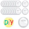 CLYAIYLC 3 inch  button badges with pins, transparent acrylic button badges with craft buttons, large photo button bad 1