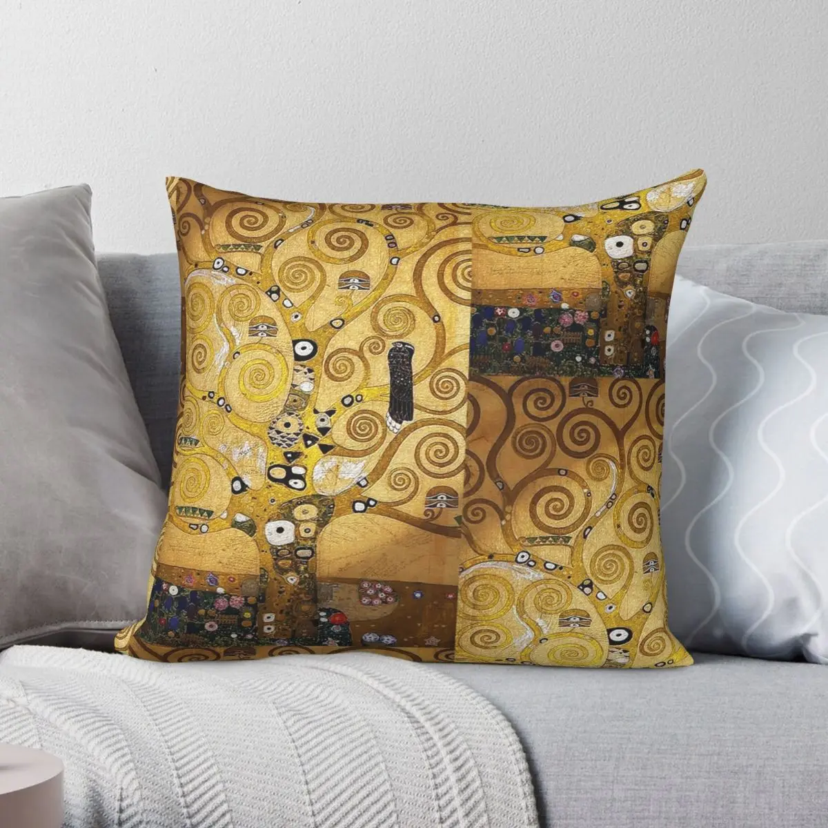 

Декоративный чехол для подушки Gustav Klimt Сова в дереве чехол из полиэстера и льна с бархатным узором на молнии чехол для подушки оптом