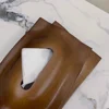 Walnut Wood Tissue Box Bedroom Brief Tissue Case Storage Wooden Portable Napkin Boxes Organiser Modern Kitchen Accessories 4