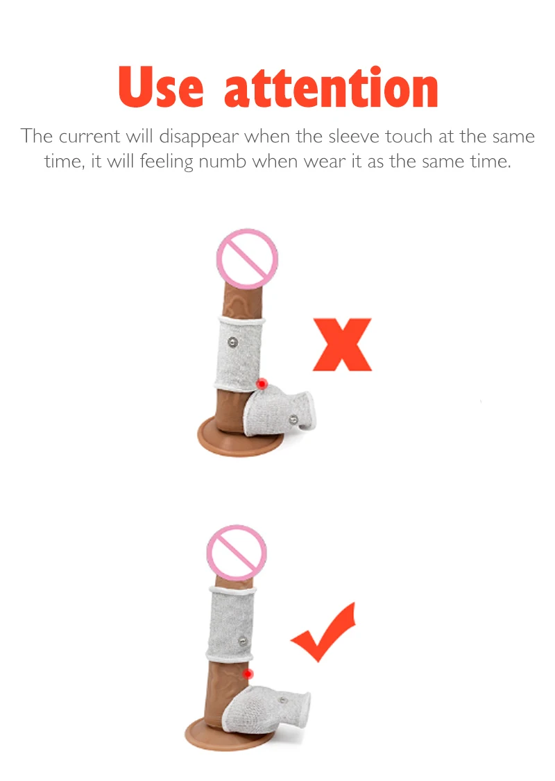 Electro Shock Therapy Conductive Penis Ring Electric Play Cock And Ball Stretcher BDSM E-stim Sex Toy For Man Gay masturbation Electro Sex Toys Electric Sex Toys Penis Rings