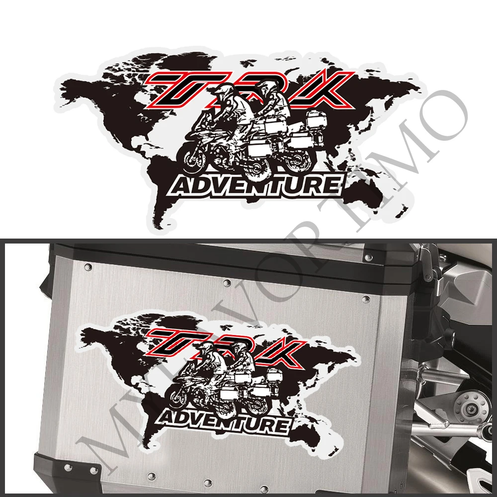Trk502 Adventure For Benelli Trk251 Trk 502X251 502X Adesivi Per Moto Baule Valigie Box Panniers Alluminio Lato Superiore