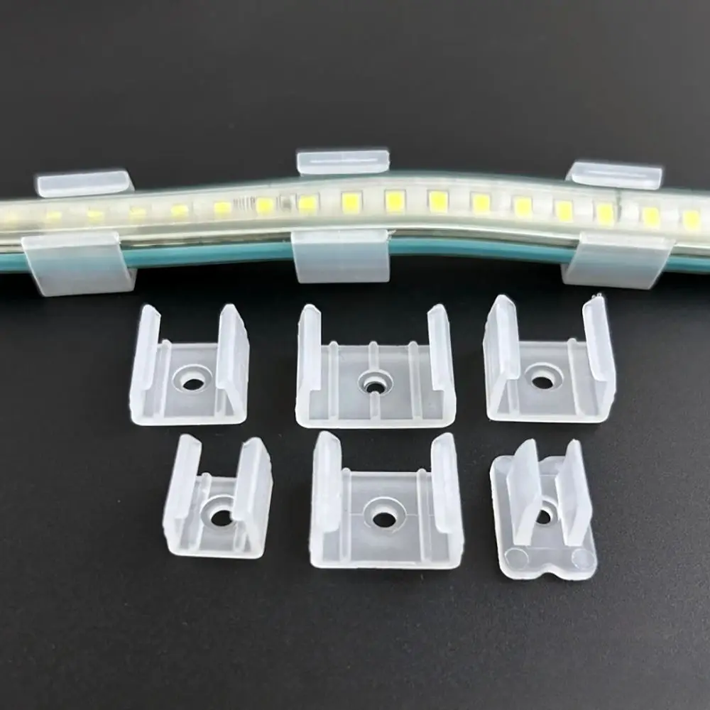 Lamp Holder 100Pcs 220V Flexible COB LED Strip Fixed Clips