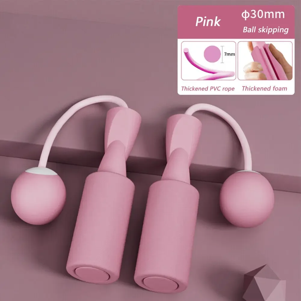 Skipping Rope With Heavy Ball Cordless Yoga Boxing Sports and Fitness Training Aerobics Portable Fast Jump Rope for Woman man jump rope