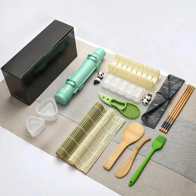 Sushi Maker Set: DIY Sushi Mold and Roll Kit with Bamboo Mat