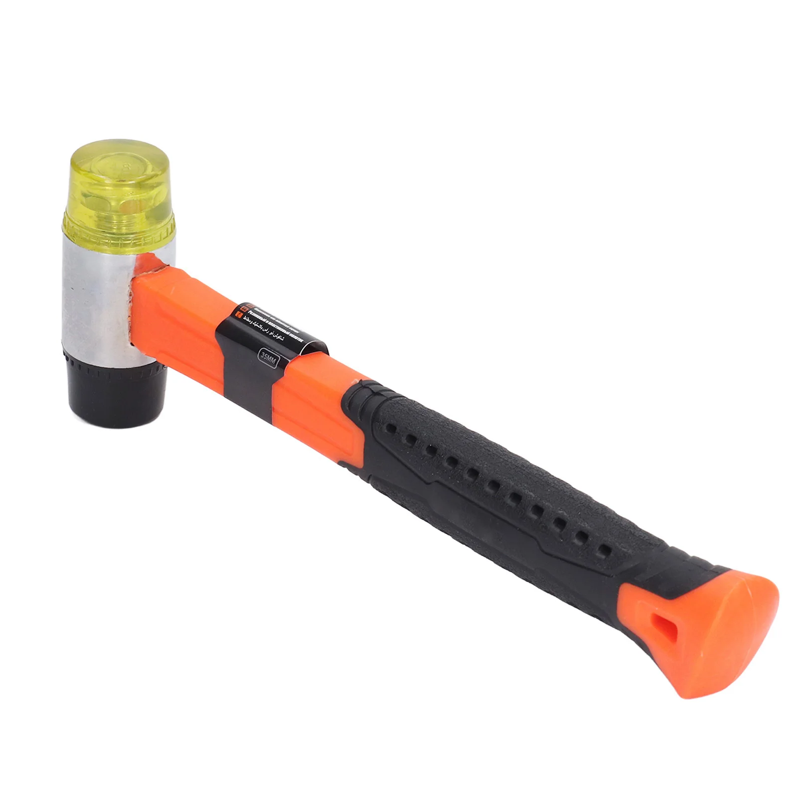 

Dual Head Mallet Soft PVC 35mm Cast Iron Multifunctional Jewelry Hammer Wrapped Handle Portable Anti Slip for Home Decoration
