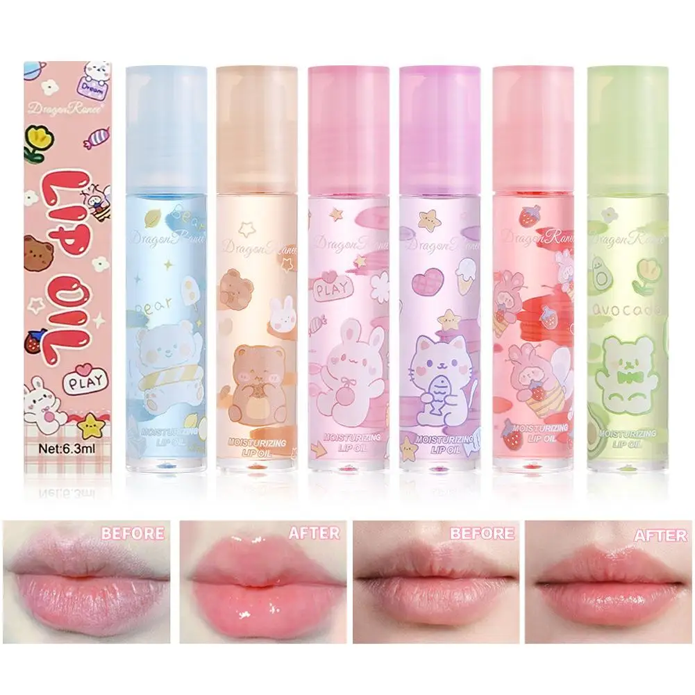 1PC Transparent Lip Gloss Clear Oil New Lip Glaze Velvet Air Balm Lip Sexy Liquid Plumper Matte Cute Moisturizing U7Z8 fashion 12 slots clear cover velvet jewelry organizer ring earring necklace holder jewellery box stackable tray storage showcase