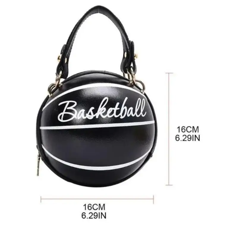 1 Pcs New Handbag Stylish Women's Chain Bag Personalized Basketball Ball Bag Brown Shoulder Crossbody Bag
