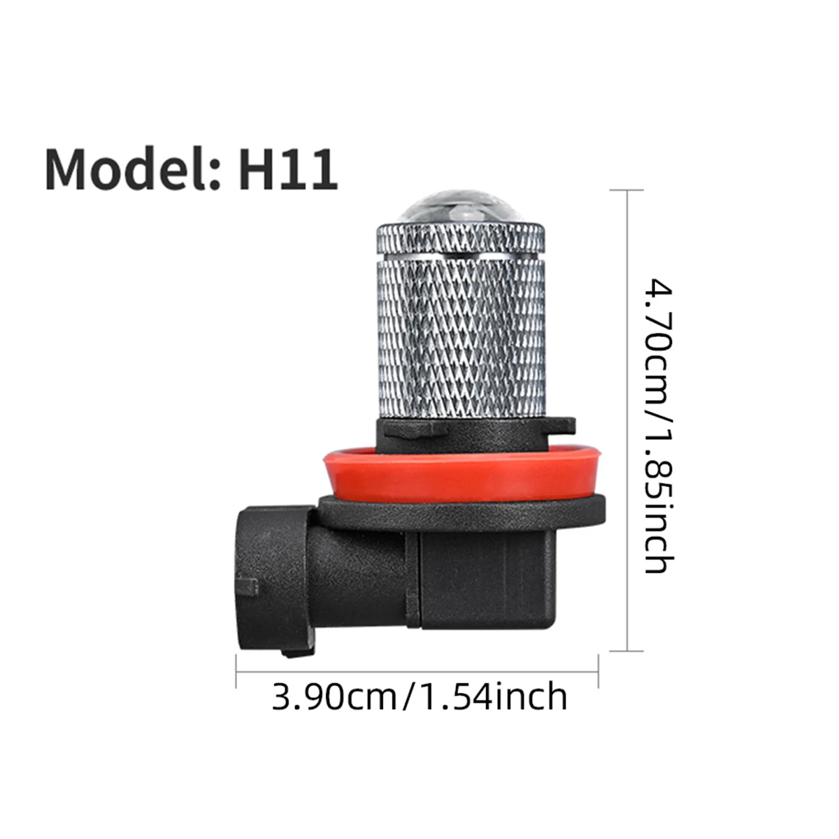 2PCS H7 H11 9005 HB3 9006 HB4 LED 전구 자동차 미니 안개등 전구 6000K 화이트 렌즈 LED 헤드라이트 전구 키트 DRL 주행등