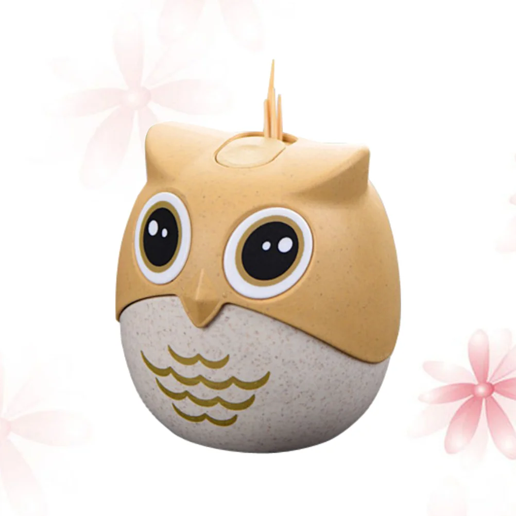

Cartoon Owl Shape Toothpick Holder Household Toothpick Box Toothpick Case Home Room Decoration
